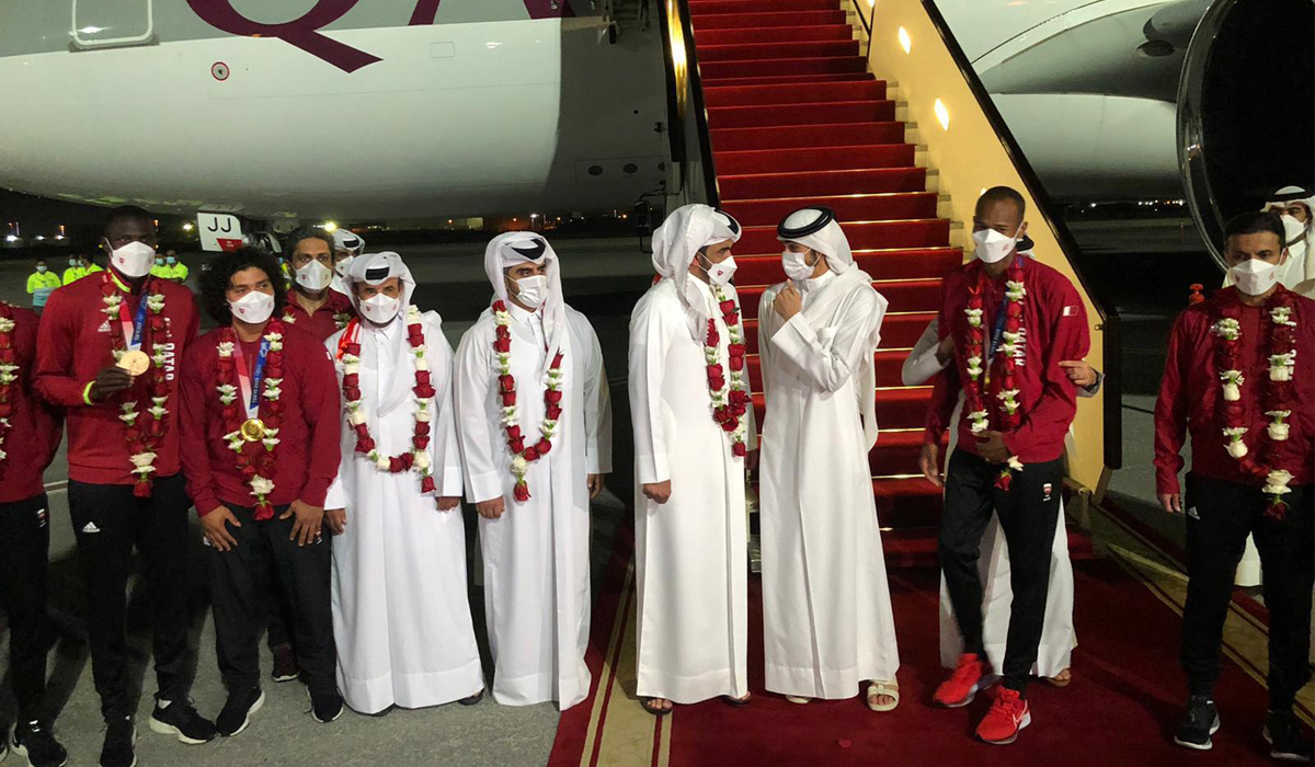 Qatar's Amir expresses happiness over the historic achievements of Team Qatar in the Tokyo Olympics